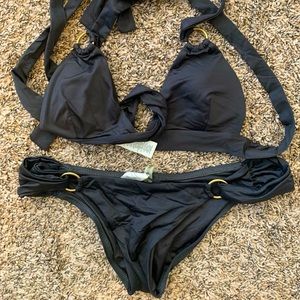 Vitamin A, wrap-around gray bikini, made for Miami!